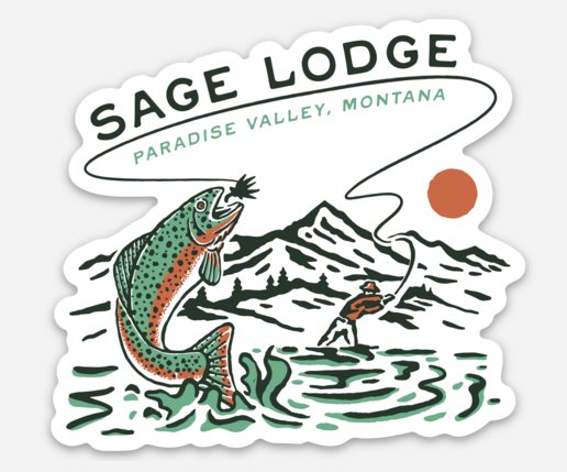Sage Lodge Fly Fishing Scene