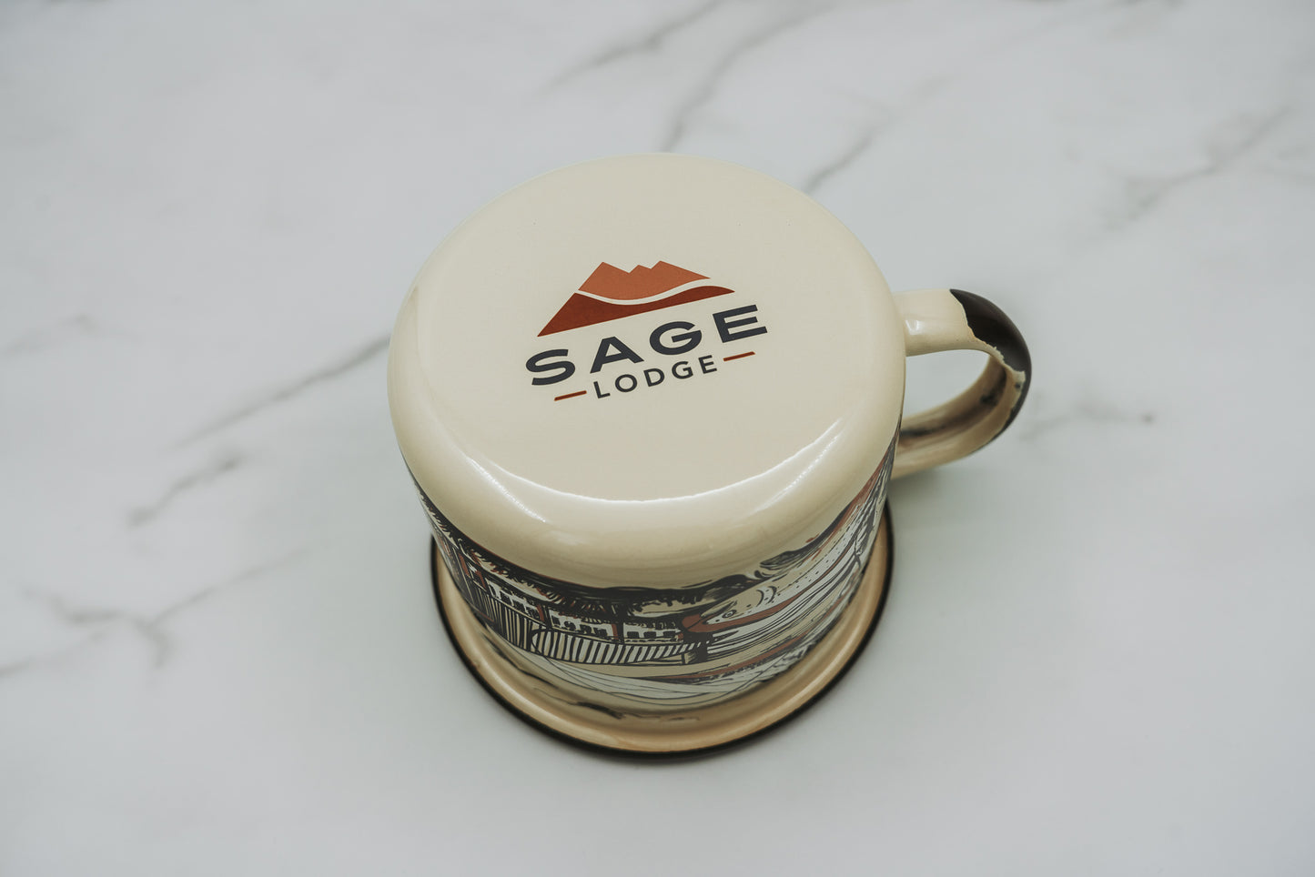 Sage Lodge Enamel Mug