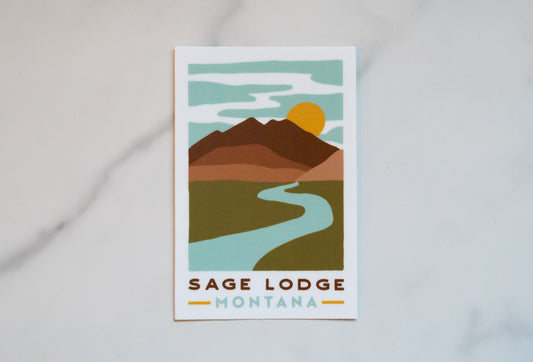 Scenic Sage Lodge Sticker