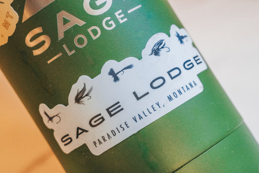 5 Flies of Sage Lodge Sticker