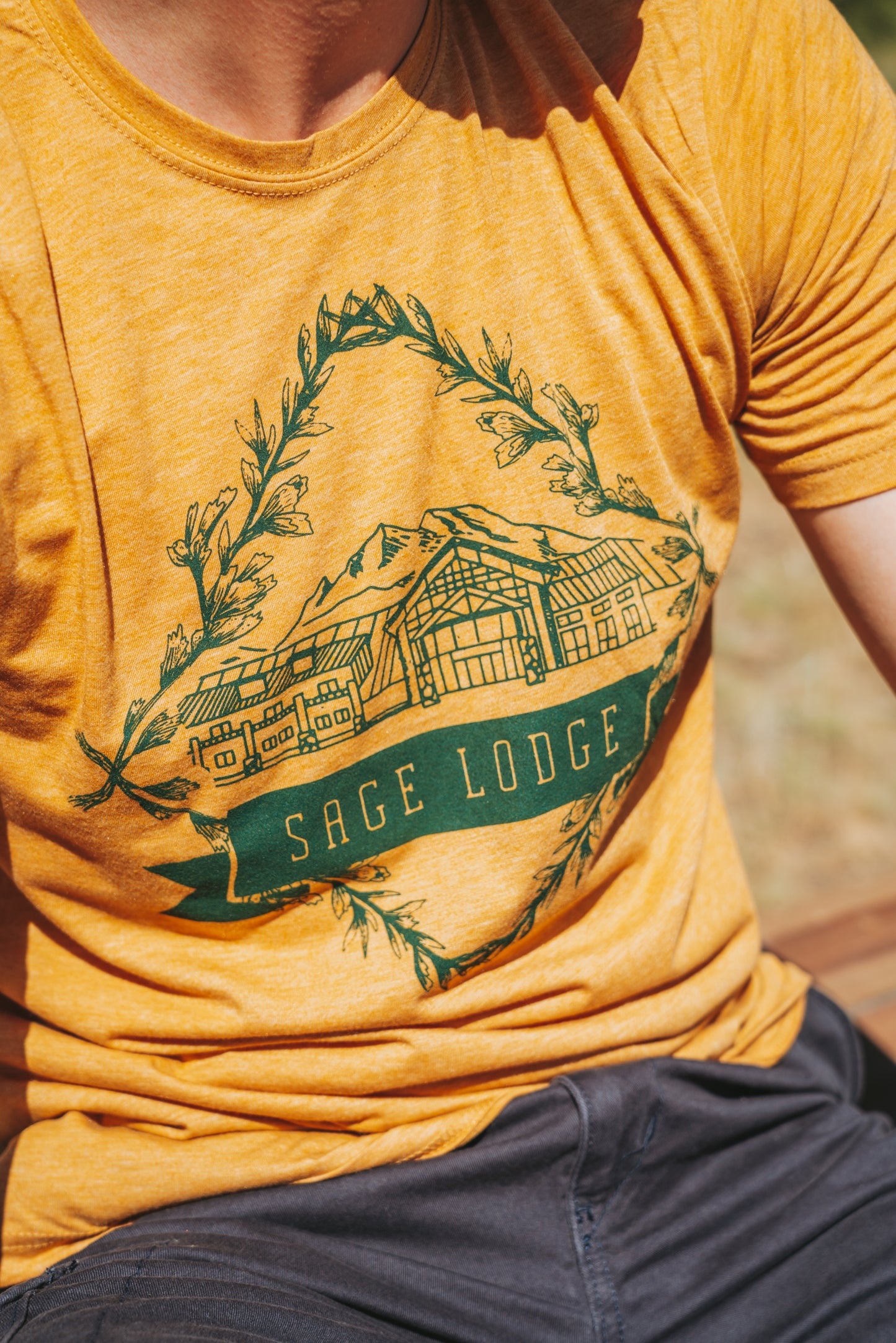 Sage Lodge Snapshot Short Sleeve T-shirt