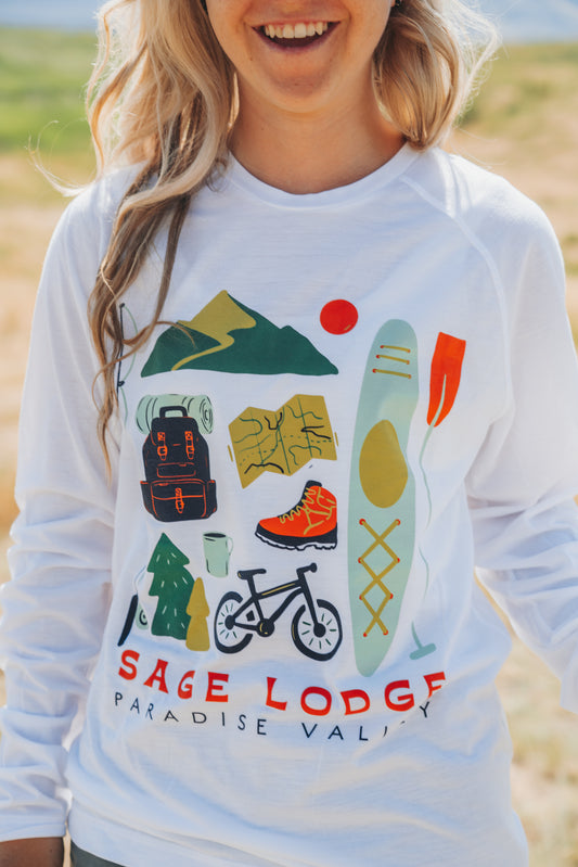 All Things Sage Lodge Long Sleeve T-shirt